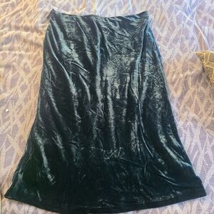 Anthropologie/Maeve Velvet bias cut skirt